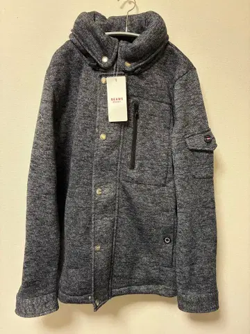 [ 새상품급 ] BEAMS HEART 볼륨 넥 플리스 블루종 후디