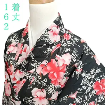 W 89 유카타 기모노 기장 162cm 면