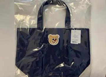 페이러 올드 테디 네이비 토트백 와펜