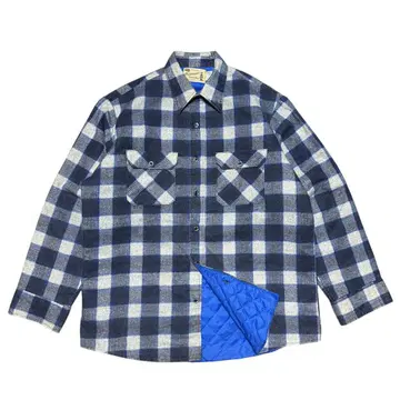 레어 70s Sears 퀼팅 플란넬 셔츠 커트 코베인 착용