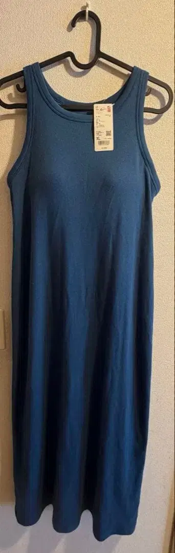 UNIQLO 슬리브리스 롱 원피스 XL 블루