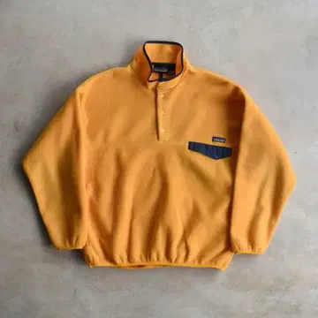 90s 파타고니아 신틸라 스냅T 플리스 망고 XL 빈티지