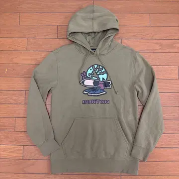 BURTON 올리브색 후드티 S 사이즈