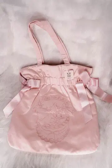 Maison de FLEUR 베리에짱 더블 리본 토트백 핑크