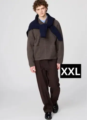 새상품 유니클로C 이지 와이드 테이퍼드 팬츠 XXL