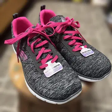 SKECHERS 그레이/핑크 스니커즈