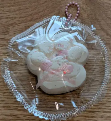 스퀴즈 발바닥 리본 화이트 초코