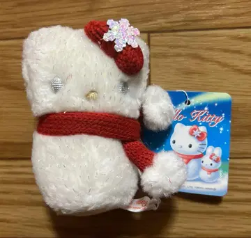 헬로키티 눈 달마 봉제 인형 겨울 한정판
