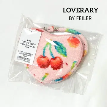 러브러리 바이 페이러 체리 도트 하트형 파우치 (WEB 한정판)