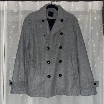 roshell 그레이 더블 브레스트 피코트 아우터 XL