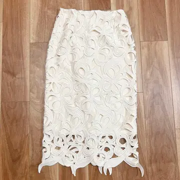 CELFORD 리본 레이스 스커트 38