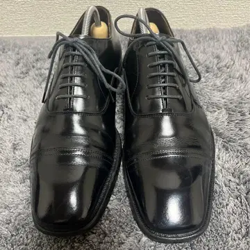 REGAL 블랙 가죽 스트레이트 팁 비즈니스 슈즈 size 26cm