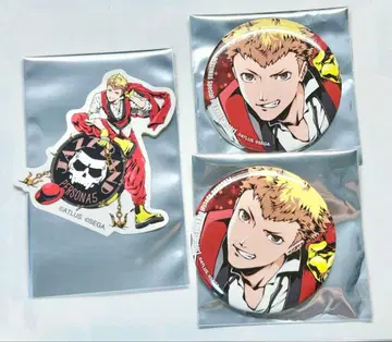 페르소나 5 캔뱃지 2개 세트 스티커 포함