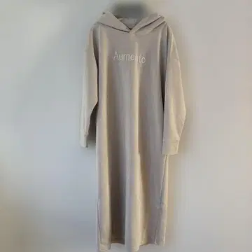 새상품급 YAMADAYA vin 후드 부착 롱 원피스 베이지