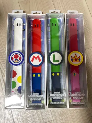 슈퍼 닌텐도 월드 파워업 밴드 4종 세트