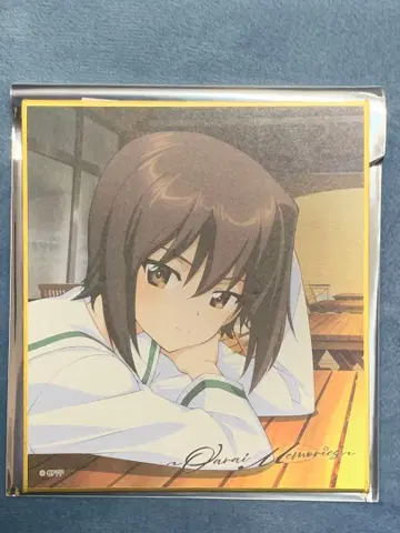 걸즈 앤 판처 극장판 니시즈미 마호 트레이딩 미니 색지