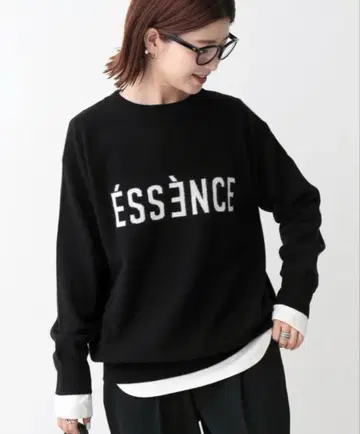 스픽 앤 스팬 SSENCE 로고 니트 에센스 로고