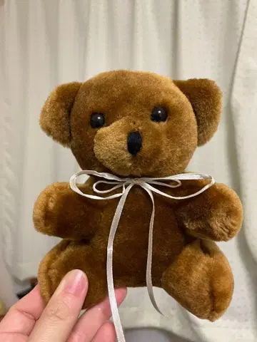 레트로 브라운 곰 봉제 인형