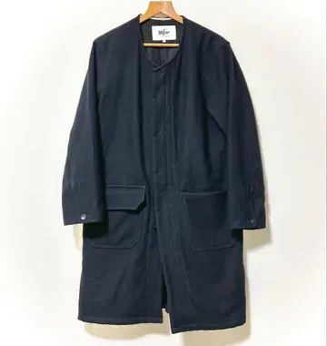 신동 F/CE sofar 노카라 비대칭 코트 블랙