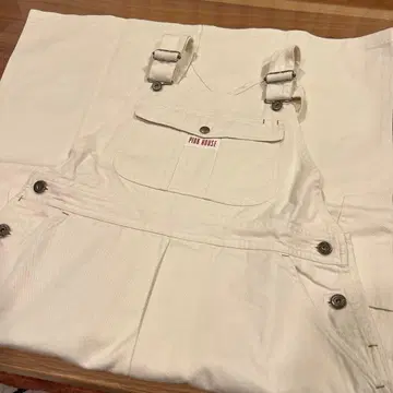 PINK HOUSE 화이트 오버롤