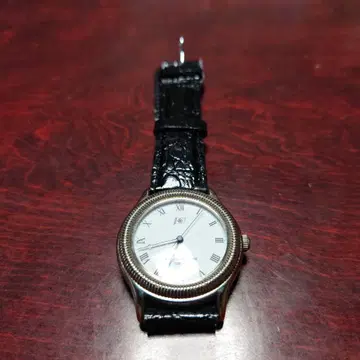 [ 작동 ] Vestalia 쿼츠 손목시계 화이트 다이얼 가죽 밴드