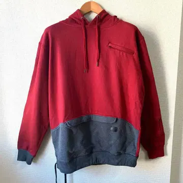 새상품급 ha? 남성용 스노우보드 스키 후드 맨투맨 레드