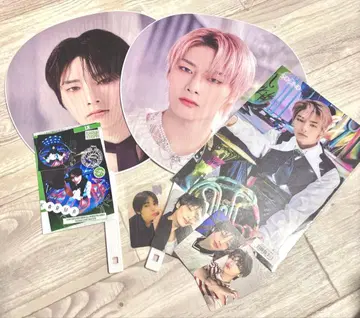 straykids 아이엔 부채 포토 카드 클리어 포스터 트레이딩 카드