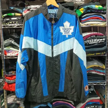 빈티지 구제 의류 NHL 토론토 메이플 리프스 나일론 자켓