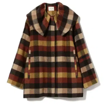 Demi-Luxe beams 컬러 체크 코트