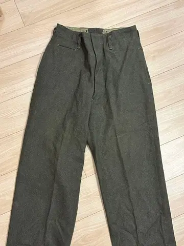 밀리터리 50s 울 팬츠 슬랙스 트라우저 구제 의류