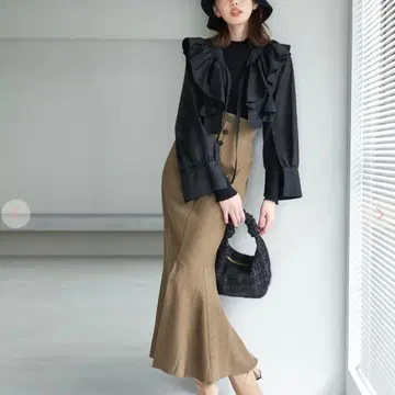 COCO DEAL 프론트 머메이드 스커트