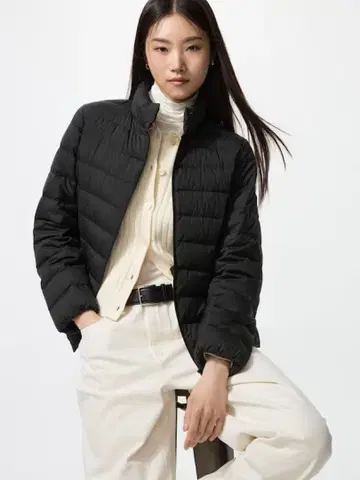 울트라 라이트 다운 블랙 자켓