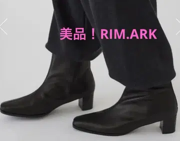 새상품급! 35,200엔 RIM.ARK 레더 미들 부츠 38