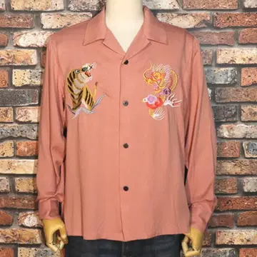 새상품 택 포함 HOUSTON 휴스턴 수베니어 셔츠 스카 셔츠 호랑이