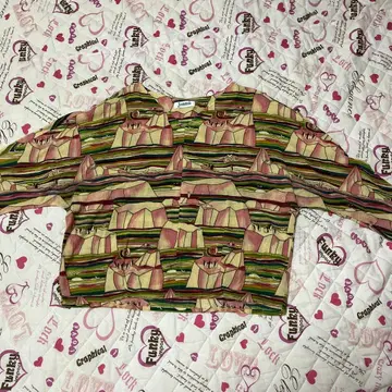 호코모모라 펭귄 패턴 긴팔 블라우스