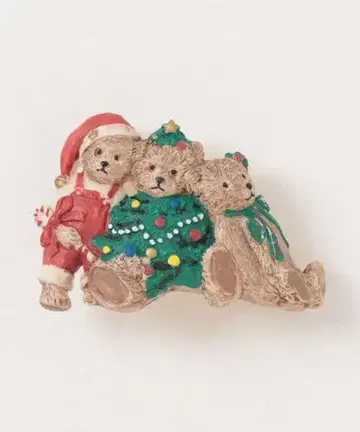 크리스마스 베어 2WAY 목걸이 크리스마스 베어 모티브 머리핀