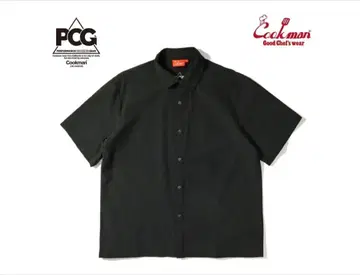 쿡맨 Cookman 워크 셔츠 반팔 블랙