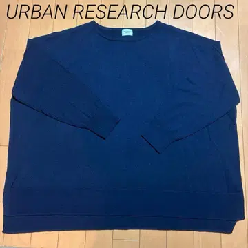 URBAN RESEARCH DOORS 네이비 긴팔 니트 One 사이즈