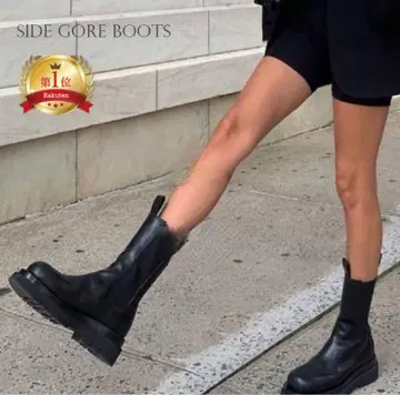 사이드 고어 부츠 블랙