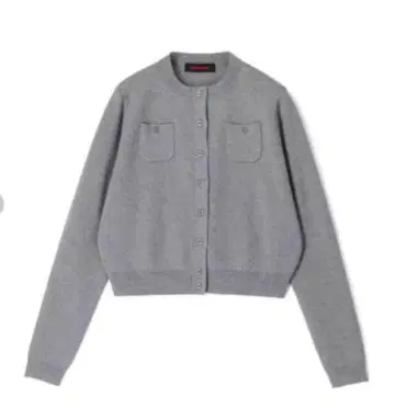 CABaN 코튼 캐시미어 크루넥 가디건 S 사이즈 라이트 그레이