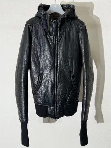 LGB 루 그랑 블루 가죽 후드 재킷