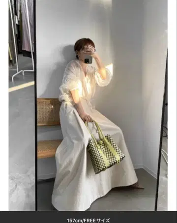 Katrin TOKYO 아이보리 플레어 스커트 FREE 사이즈 데님