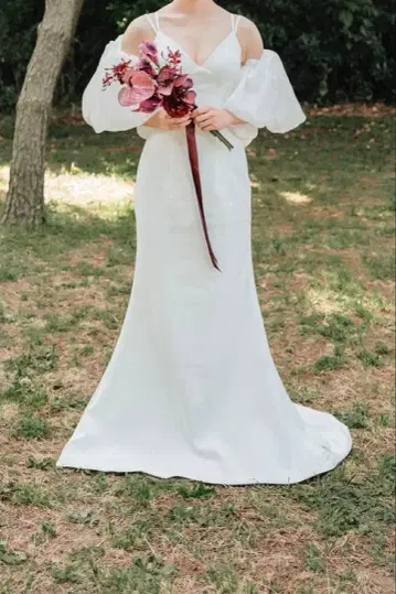 화이트 웨딩 드레스