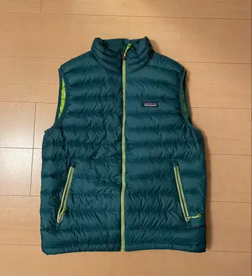 patagonia 다운 스웨터 베스트 다크 그린 M