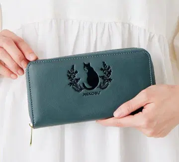 NEKOBU 장지갑 고양이 디자인 약 19cm