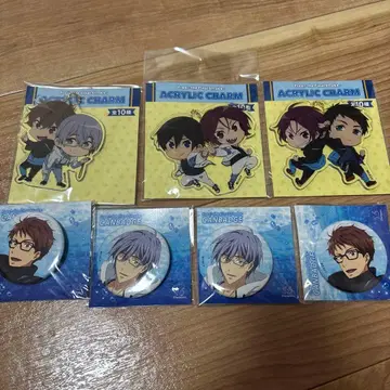 Free! 파이널 아크링 키링, 캔뱃지 세트