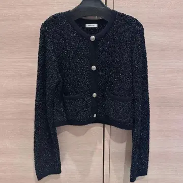 FRAYID 트위드 니트 가디건