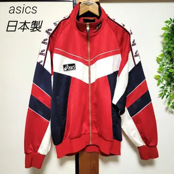 asics 아식스 트랙 자켓 저리 테이프 로고 구제 의류 일본제