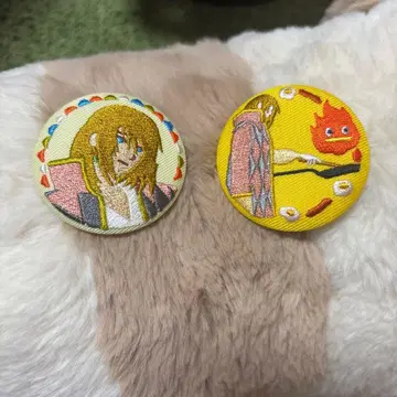 지브리/하울의 움직이는 성 자수 캔뱃지