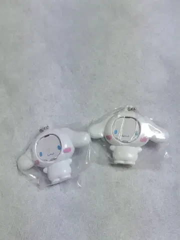 시나몬 롤 사진 프레임 키링 2개 세트